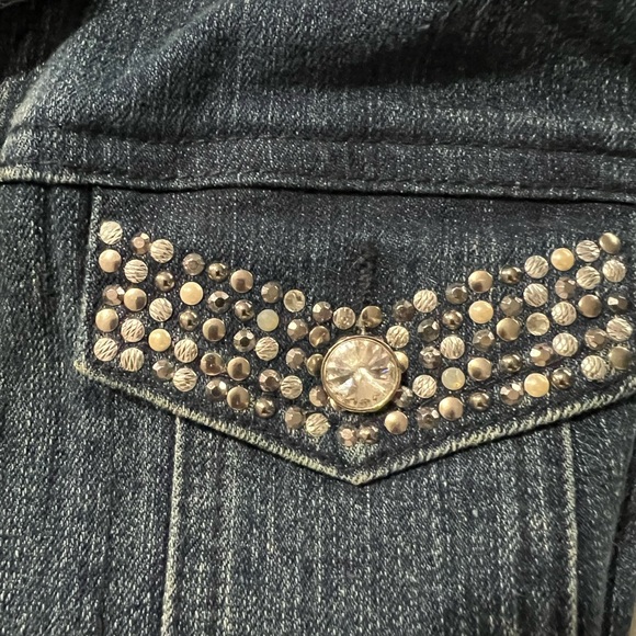 Christine Alexander Women’s Fitted Denim Tailored Jean Jacket. Size XL F293 - Picture 8 of 8